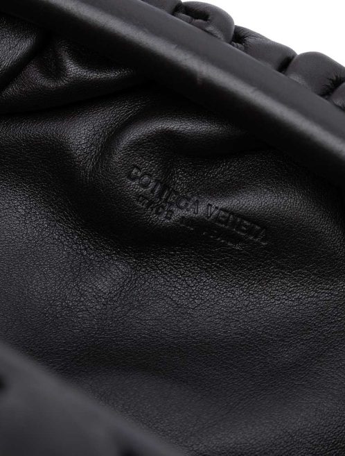 Bottega Veneta Pouch Mini Lamb Black Logo | Sell your designer bag