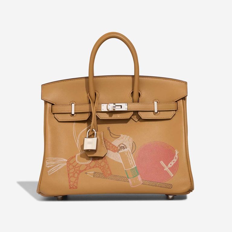 Hermès Birkin In and Out 25 Swift Biscuit Front | Sell your designer bag