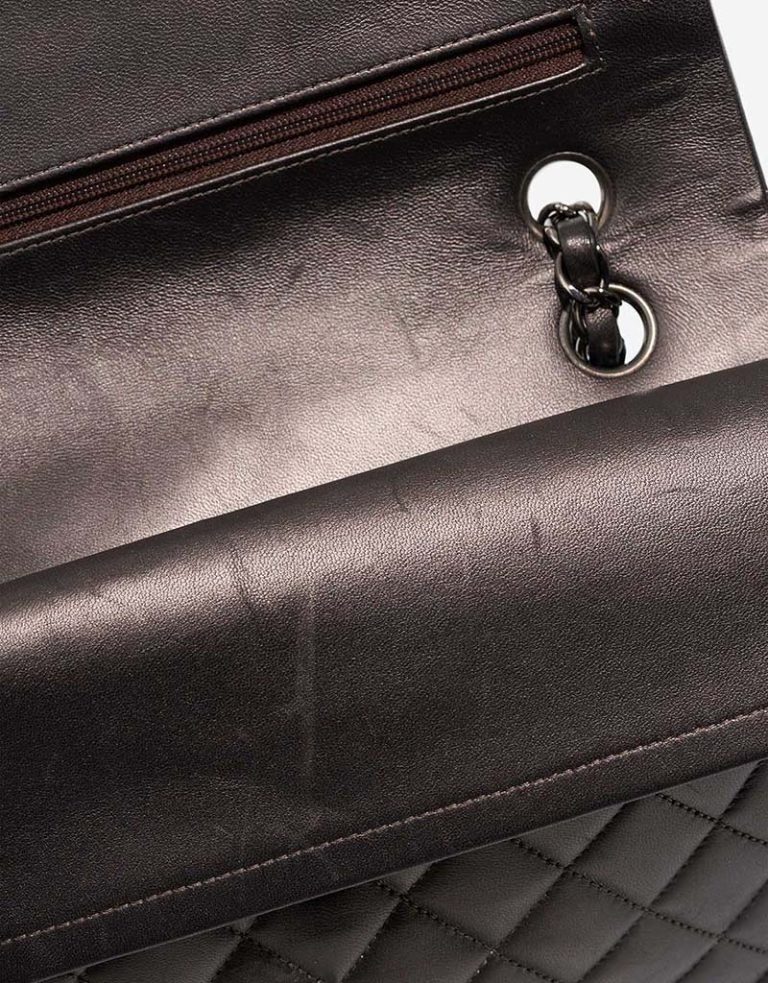 Chanel Timeless Medium Lamb Dark Grey Signs of wear | Sell your designer bag