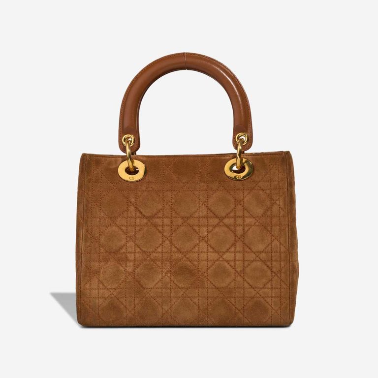Dior Lady Medium Suede Brown | Sell your designer bag