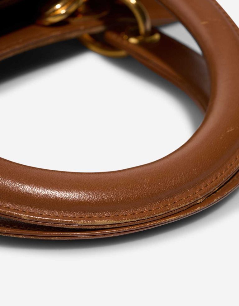 Dior Lady Medium Suede Brown Signs of wear | Sell your designer bag