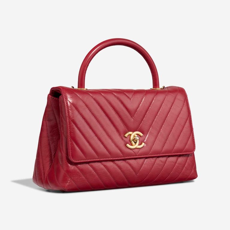 Chanel Timeless Handle Medium Crinkled Calf Red | Sell your designer bag