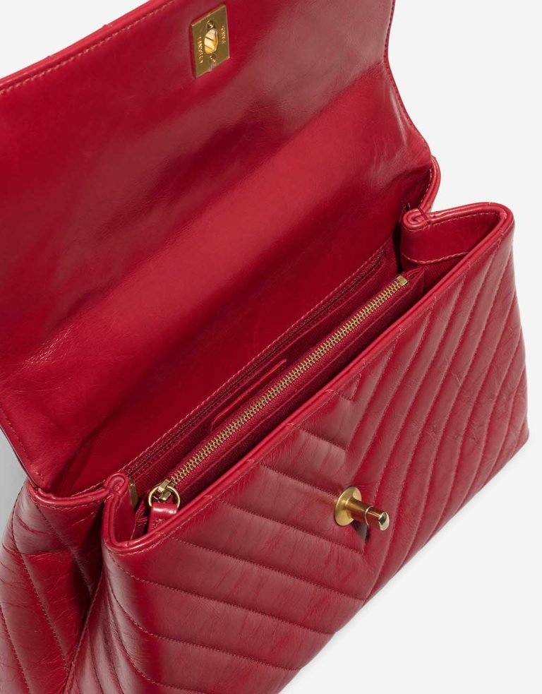 Chanel Timeless Handle Medium Crinkled Calf Red Inside | Sell your designer bag