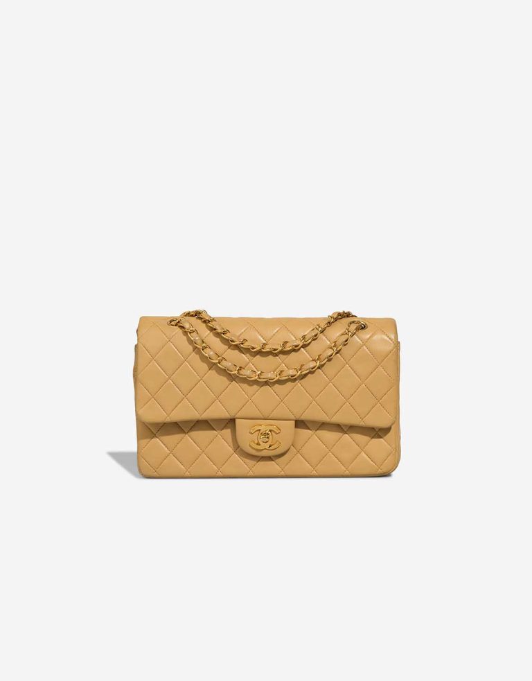 Chanel Timeless Medium Lamb Beige Front | Sell your designer bag