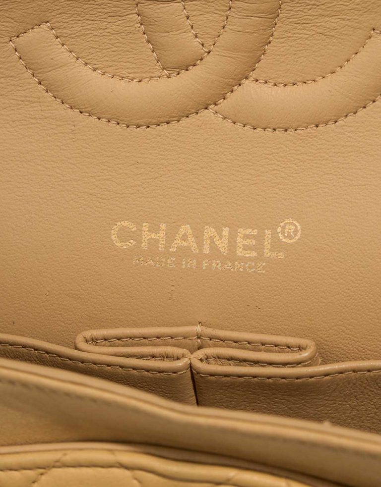 Chanel Timeless Medium Lamb Beige Logo | Sell your designer bag