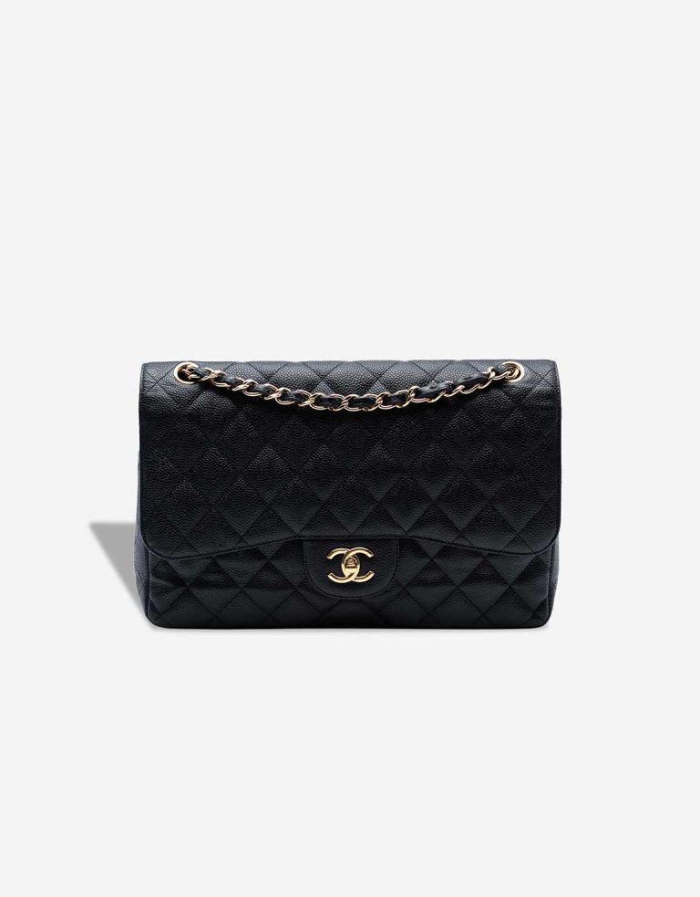 Chanel Timeless Jumbo Caviar Black Front | Sell your designer bag