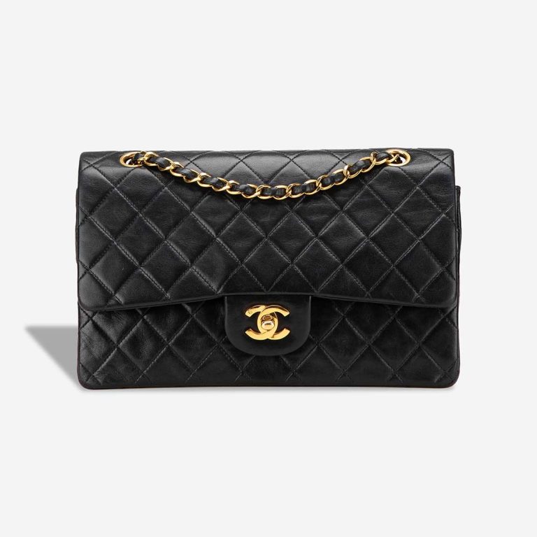 Chanel Timeless Medium Lamb Black Front | Sell your designer bag