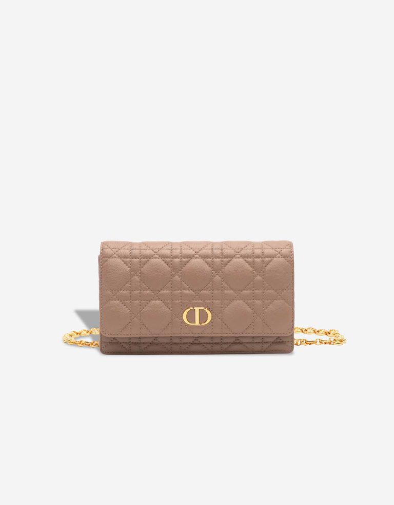 Dior Caro Belt Bag Calf Beigerosé Front | Sell your designer bag