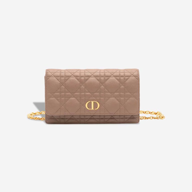 Dior Caro Belt Bag Calf Beigerosé Front | Sell your designer bag