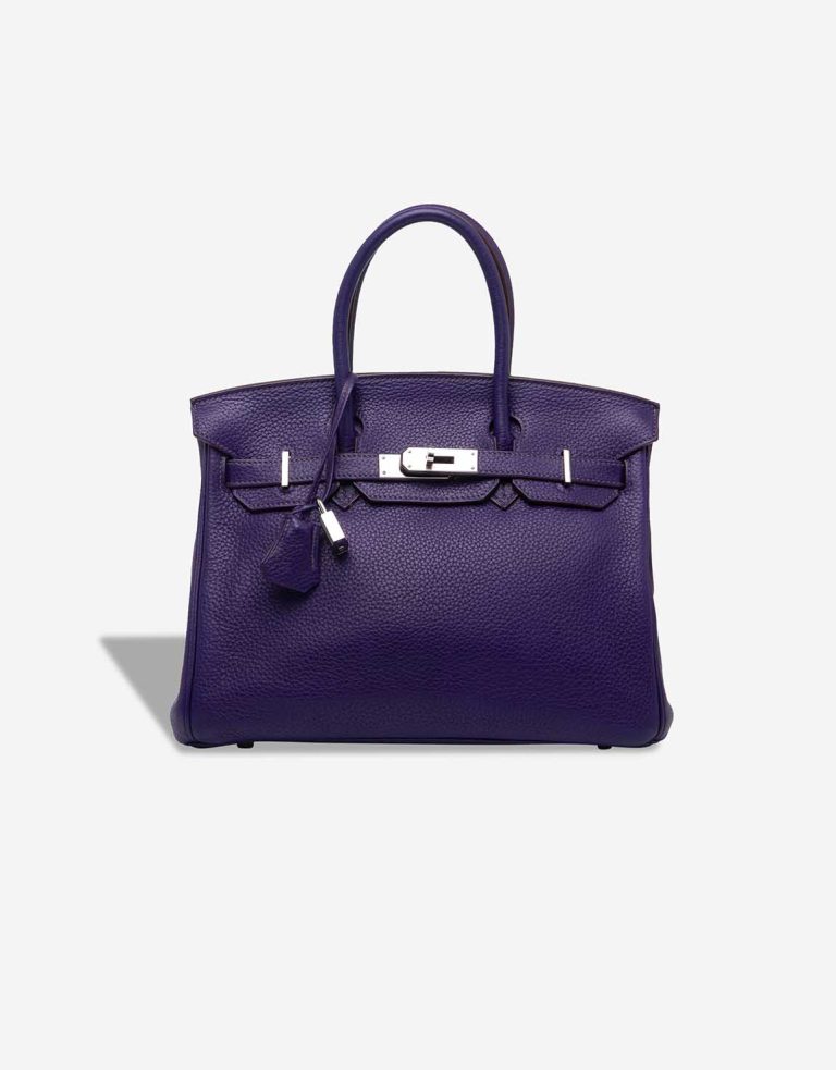 Hermès Birkin 30 Clémence Iris Front | Sell your designer bag