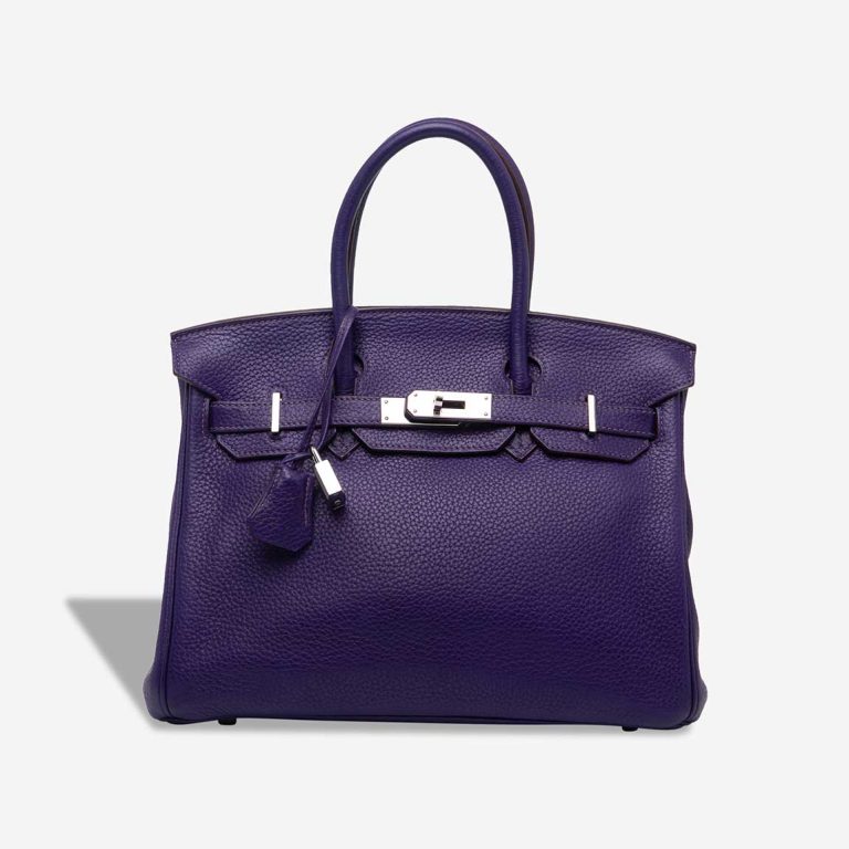 Hermès Birkin 30 Clémence Iris Front | Sell your designer bag