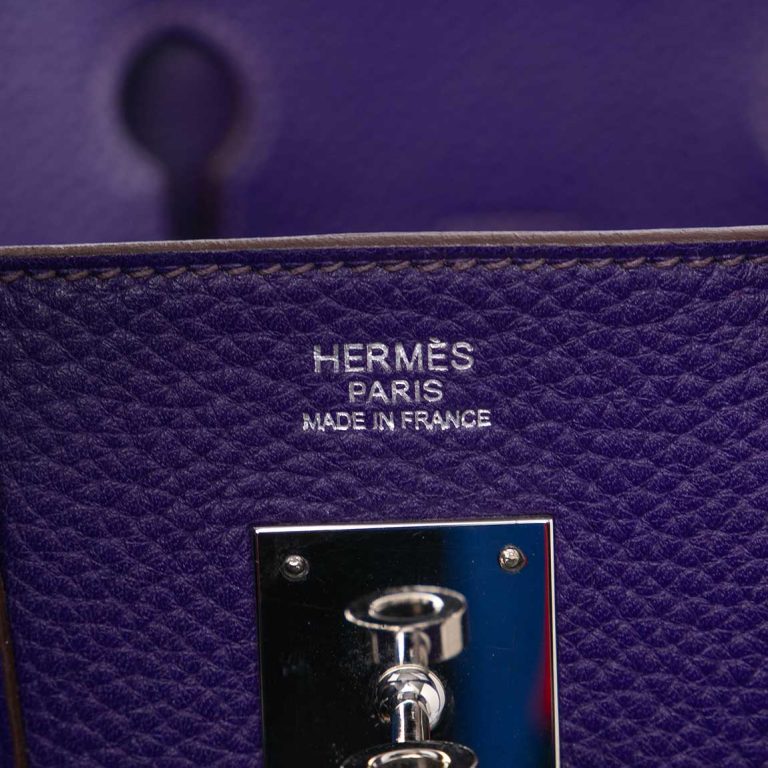 Hermès Birkin 30 Clémence Iris Logo | Sell your designer bag