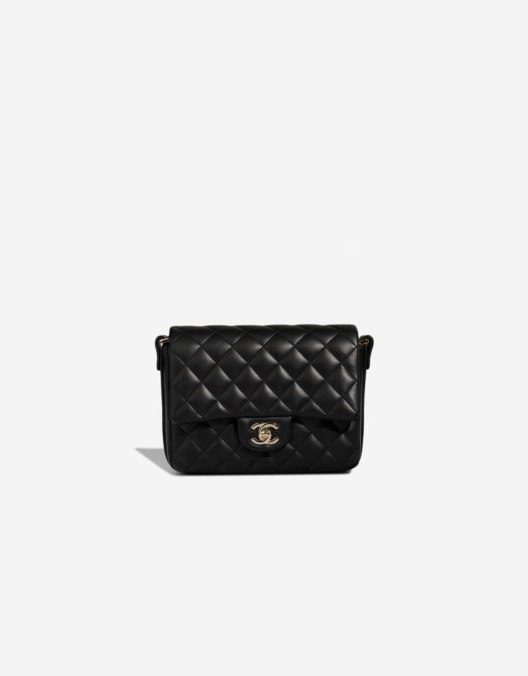 Chanel Timeless Mini Rectangular Lamb Black Front | Sell your designer bag