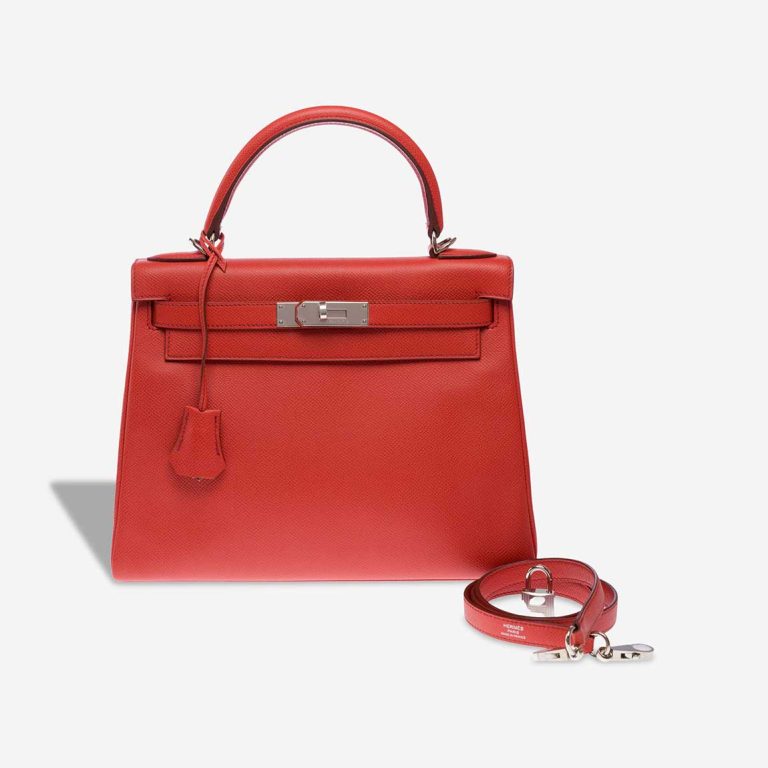 Hermès Kelly 28 Epsom Rose Jaipur Front | Sell your designer bag