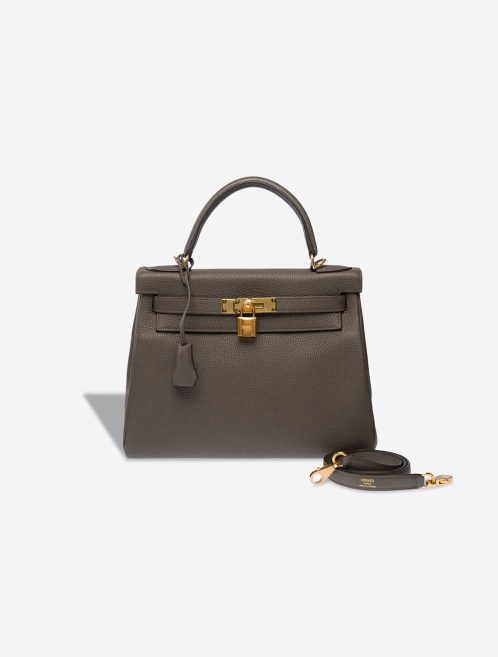 Hermès Kelly 28 Togo Gris Étain Front | Sell your designer bag