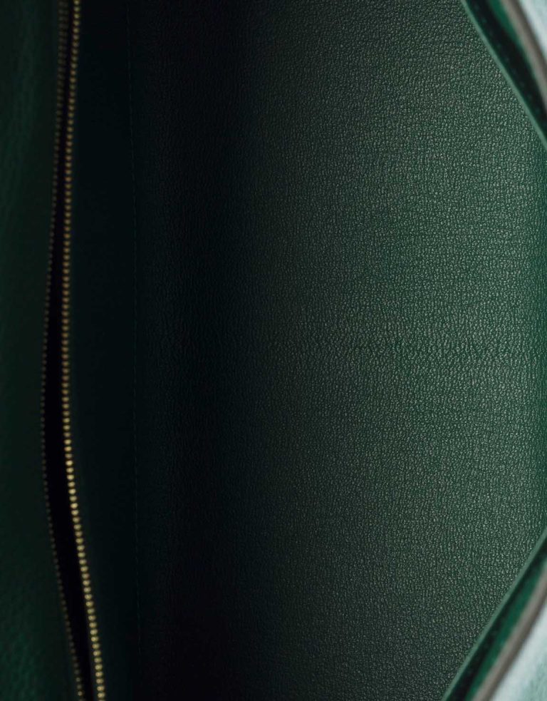 Hermès Kelly 28 Clémence Vert Moyen Inside | Sell your designer bag
