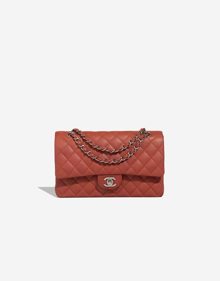 Chanel Timeless Medium Caviar Brique Red Front | Sell your designer bag