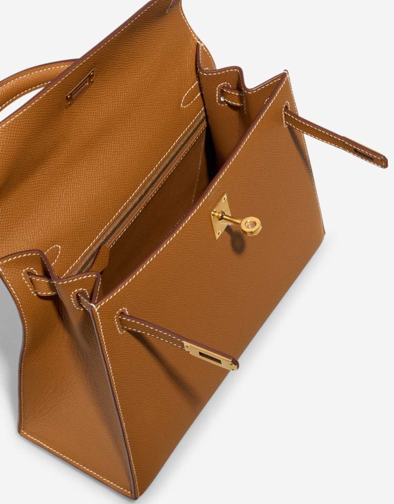 Hermès Kelly 25 Epsom Gold Inside | Sell your designer bag