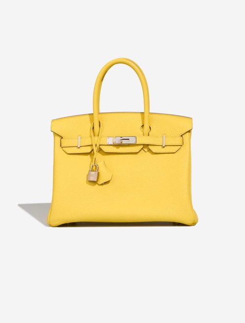 Hermès Birkin 30 Taurillon Clémence Lime Front | Sell your designer bag