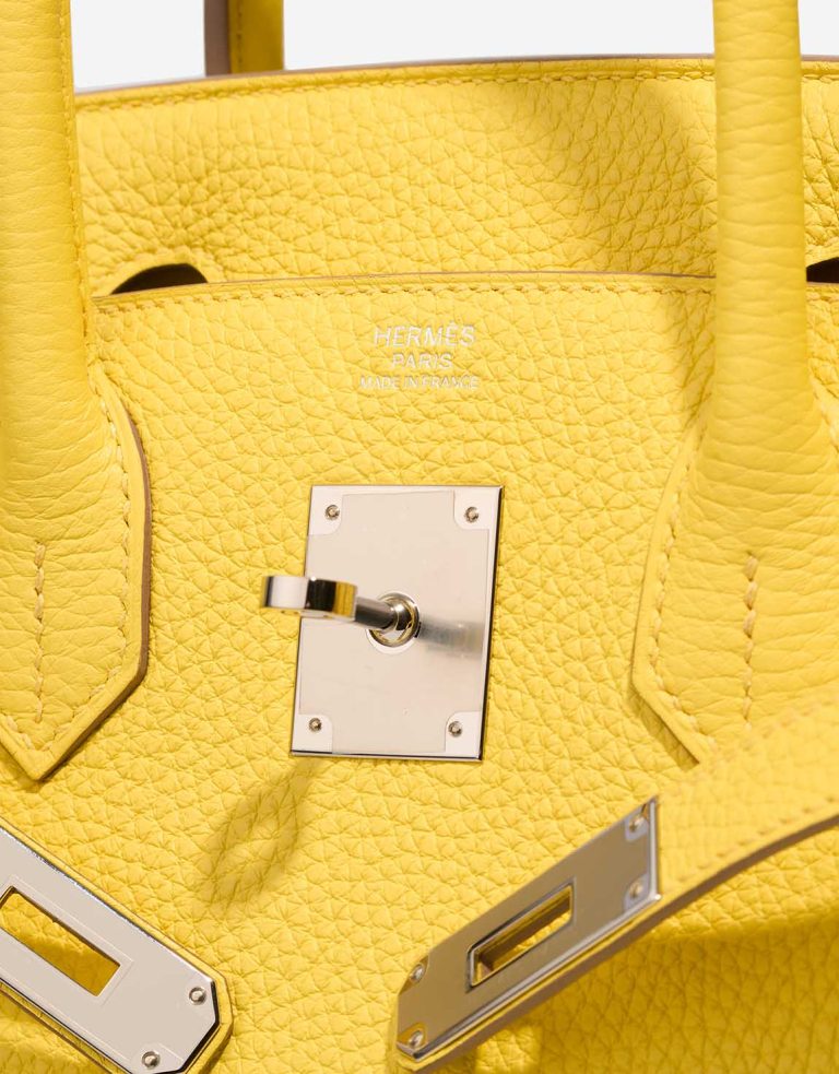 Hermès Birkin 30 Taurillon Clémence Lime Logo | Sell your designer bag