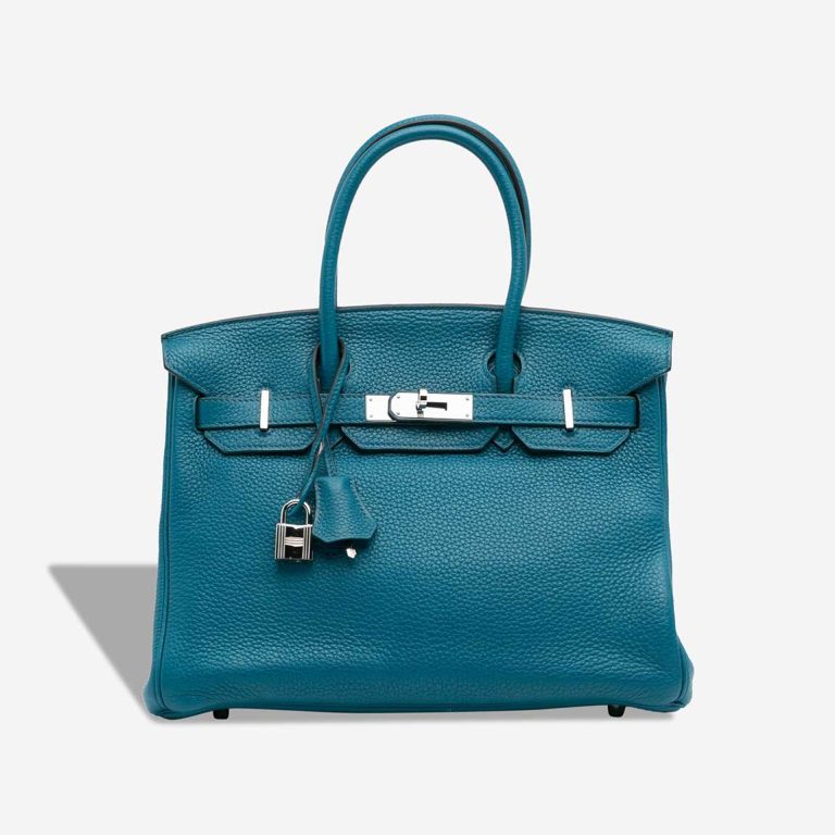 Hermès Birkin 30 Clémence Cobalt Front | Sell your designer bag