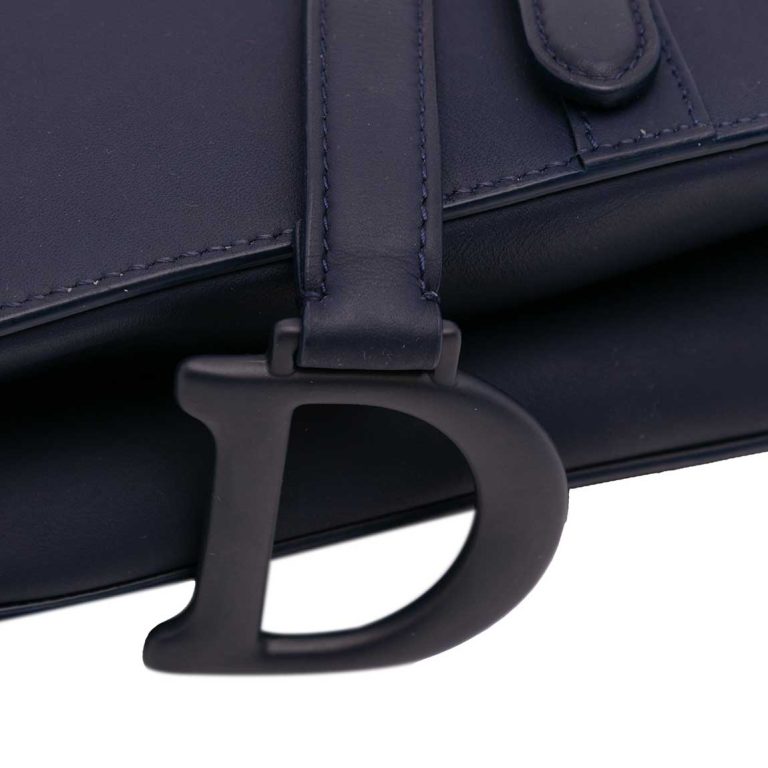 Dior Saddle Medium Calf Dark Plum Front | Sell your designer bag