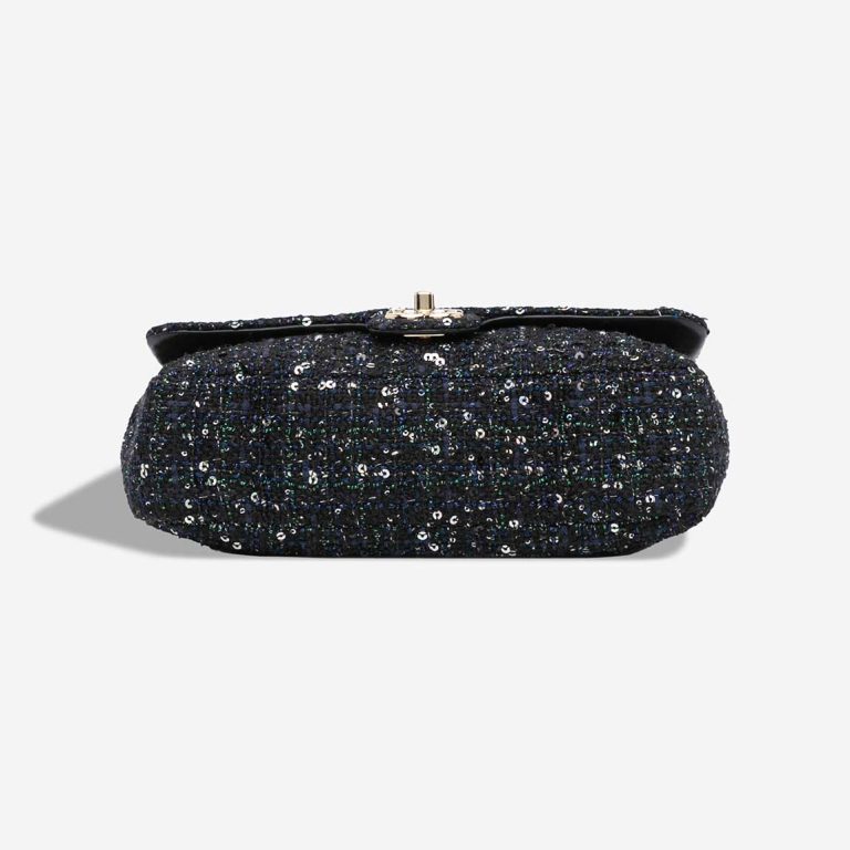 Chanel Flap Bag Medium Pearl Handel Tweed Black / Multicolor | Sell your designer bag