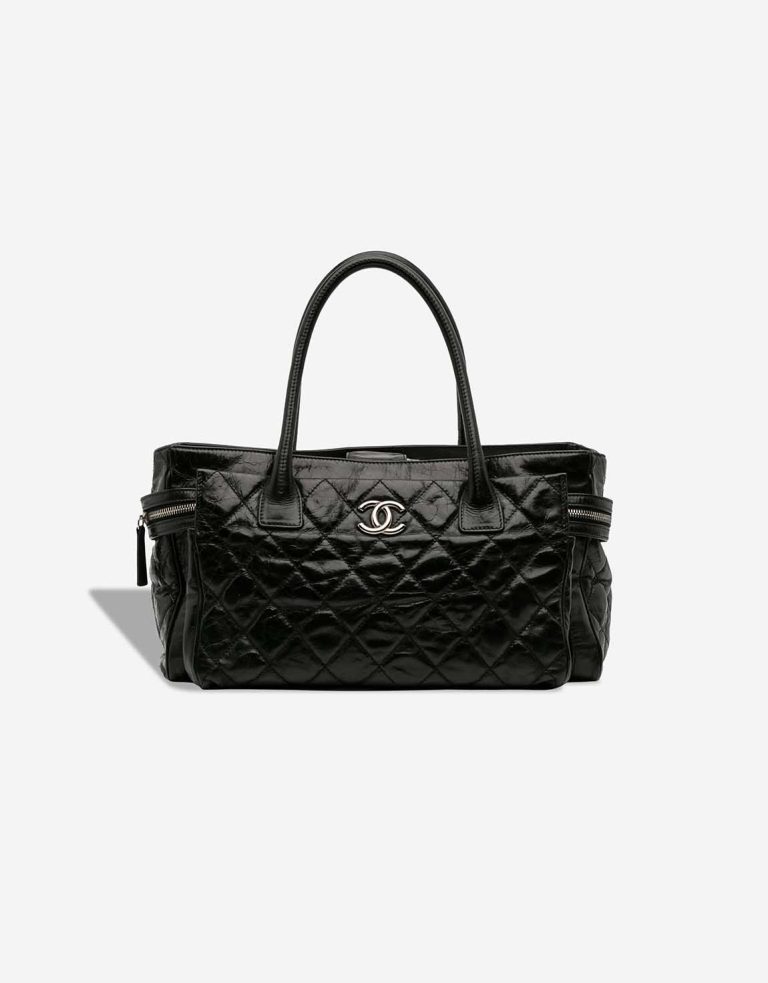 Chanel Executive Tote Medium Calf Black Front | Sell your designer bag