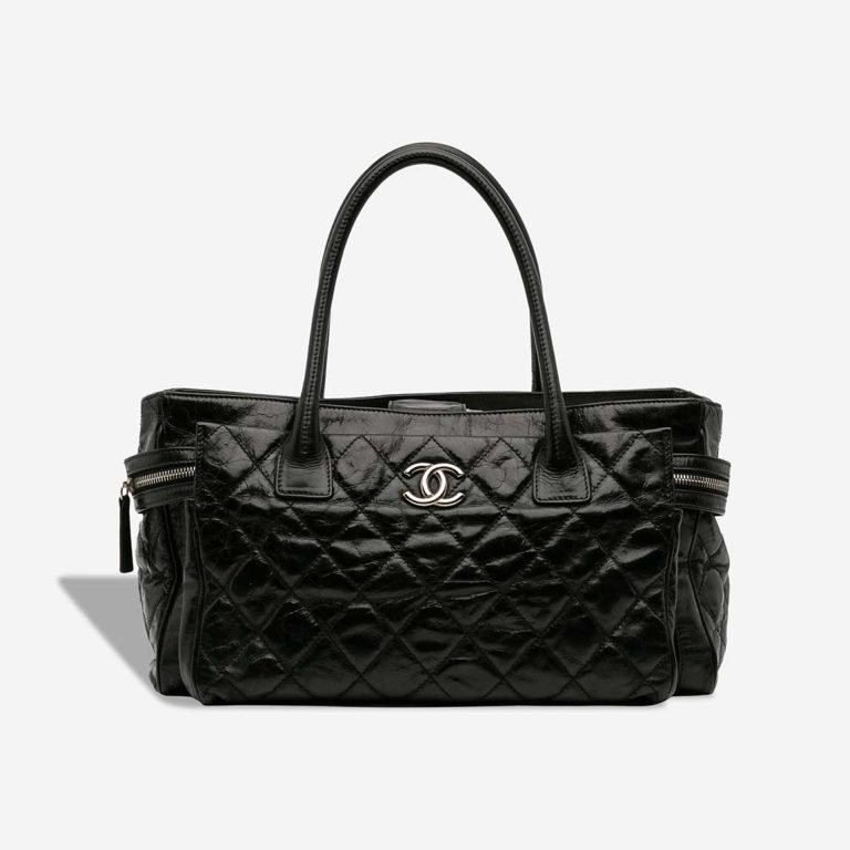 Chanel Executive Tote Medium Calf Black Front | Sell your designer bag