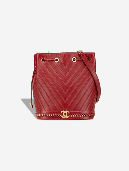 Chanel Bucket Bag Lamb Red Front | Sell your designer bag