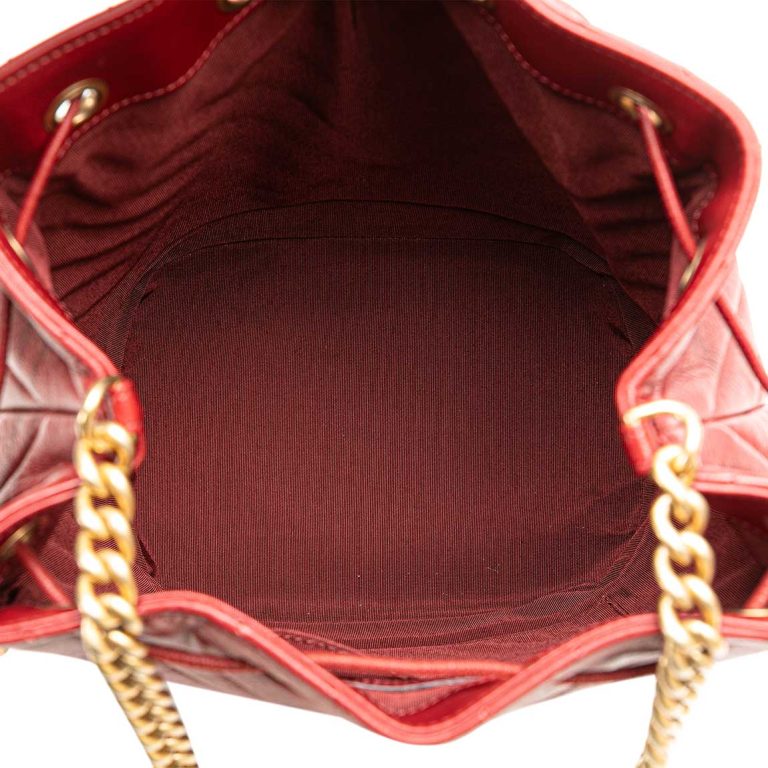 Chanel Bucket Bag Lamb Red Inside | Sell your designer bag