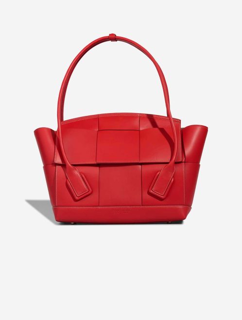 Bottega Veneta Arco Tote Medium Lamb Red Front | Sell your designer bag