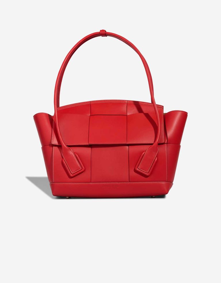 Bottega Veneta Arco Tote Medium Lamb Red Front | Sell your designer bag