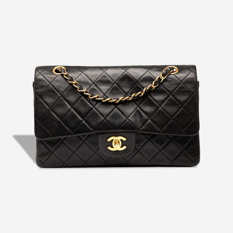 Chanel Timeless Medium Lamb Black Front | Sell your designer bag