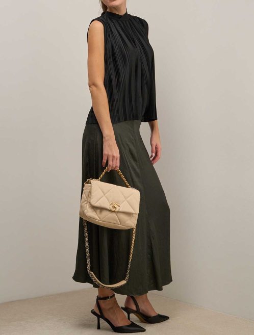 Chanel 19 Medium Flap Bag on Model | Sell your designer bag