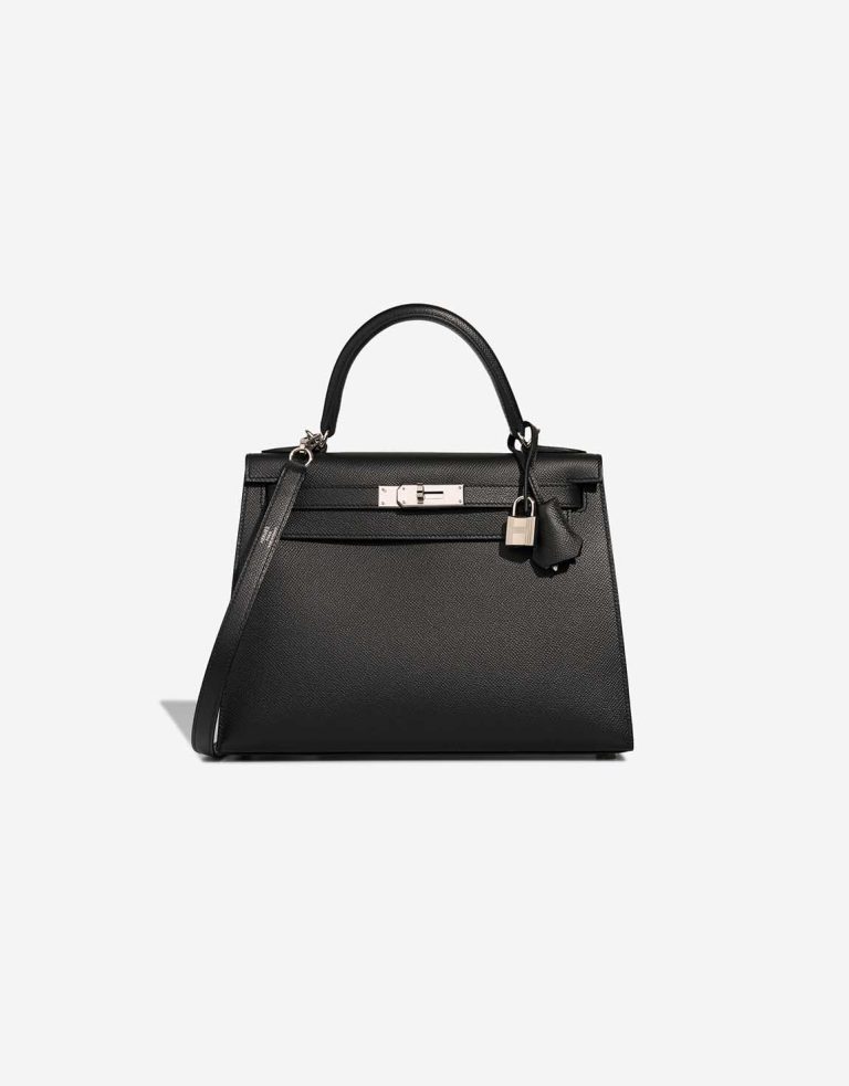 Hermès Kelly 28 Epsom Black Front | Sell your designer bag