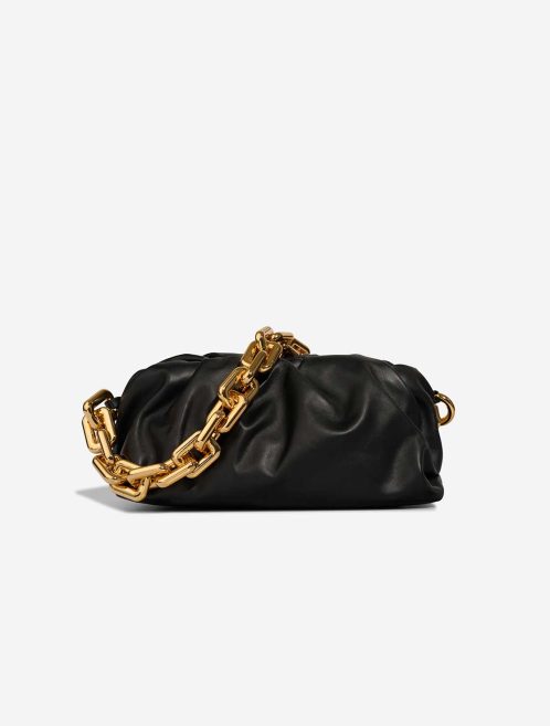 Bottega Veneta Chain Pouch Medium Lamb Black Front | Sell your designer bag