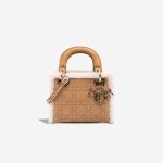 Dior Lady Mini Suede / Shearling Brown Front | Sell your designer bag