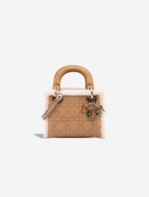 Dior Lady Mini Suede / Shearling Brown Front | Verkaufen Sie Ihre Designer-Tasche