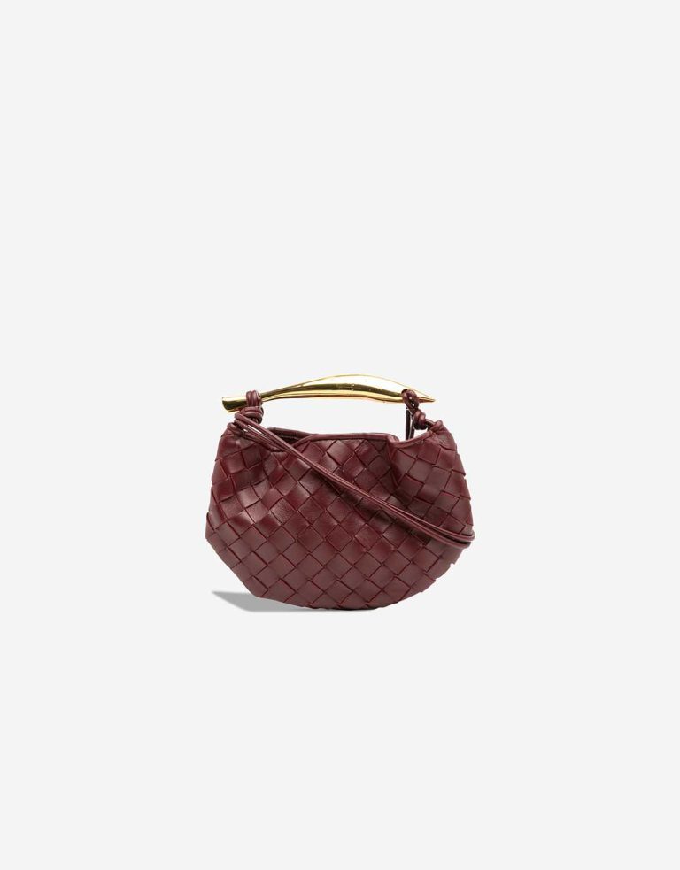 Bottega Veneta Sardine Mini Lamb Burgundy Front | Sell your designer bag