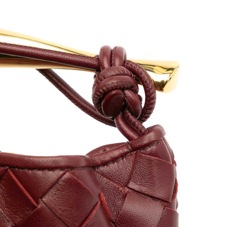Bottega Veneta Sardine Mini Lamb Burgundy Front | Sell your designer bag