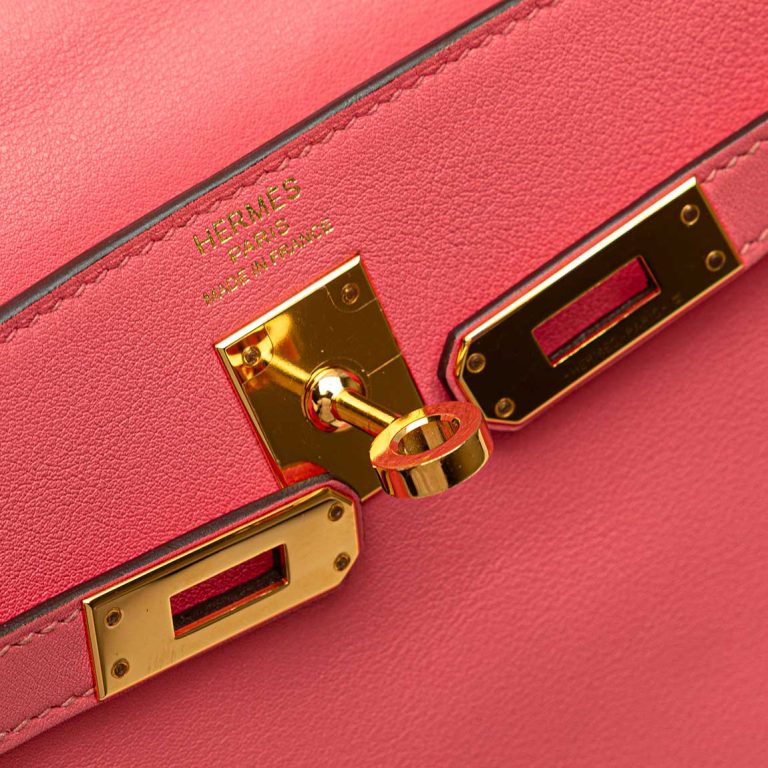 Hermès Kelly 25 Swift Rose Lipstick Front | Sell your designer bag