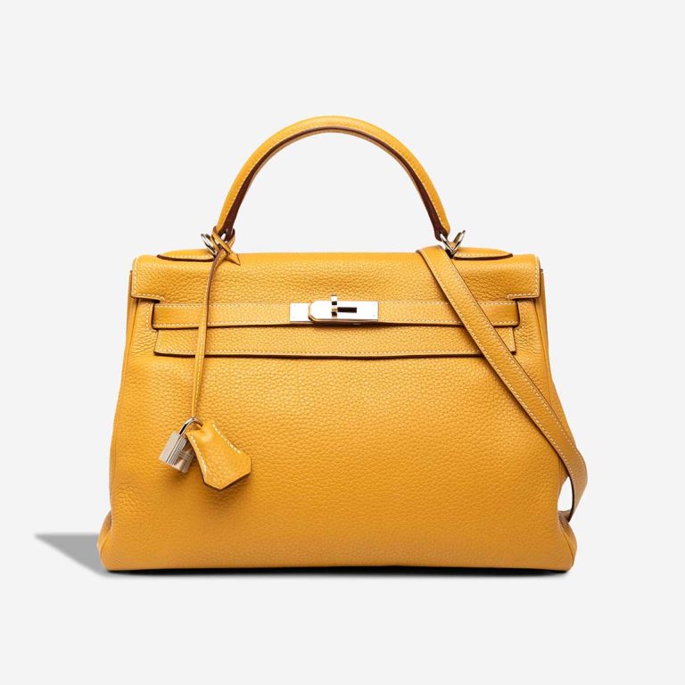 Hermès Kelly 32 Clémence Moutarde Front | Sell your designer bag