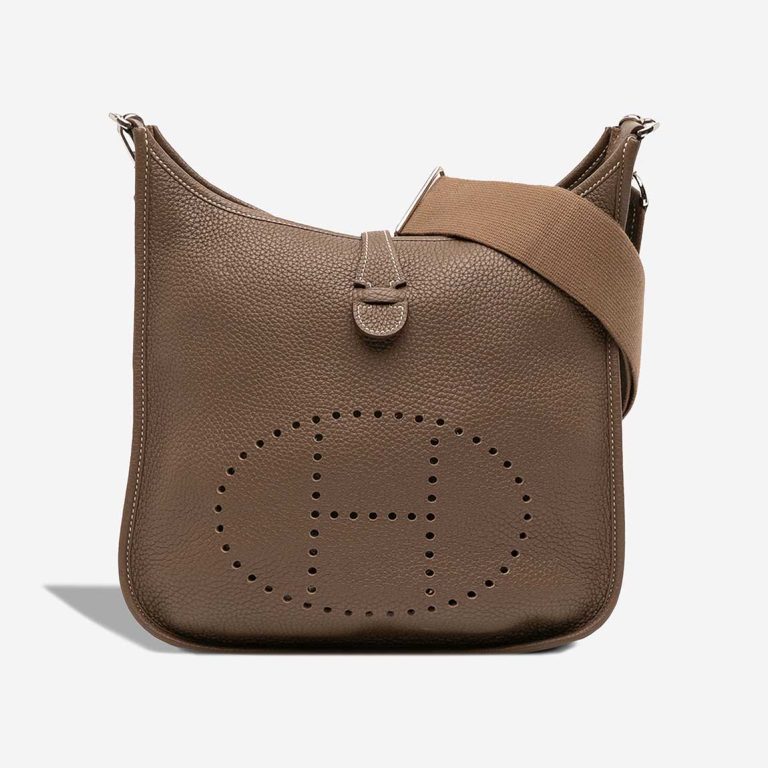 Hermès Evelyne 29 Taurillon Clémence Étoupe Front | Sell your designer bag