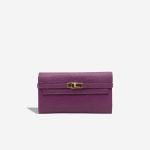 Hermès Kelly Long Wallet Chèvre Mysore Anemone Front | Sell your designer bag
