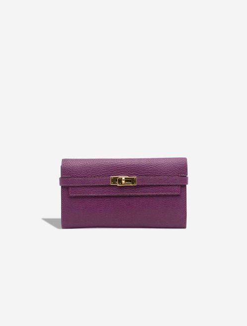 Hermès Kelly Long Wallet Chèvre Mysore Anemone Front | Sell your designer bag