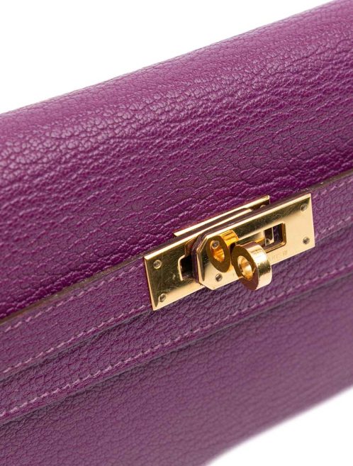 Hermès Kelly Long Wallet Chèvre Mysore Anemone Closing System | Sell your designer bag