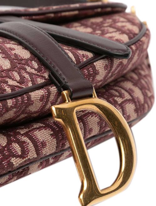 Dior Saddle Medium Canvas Red Closing System | Sell your designer bag