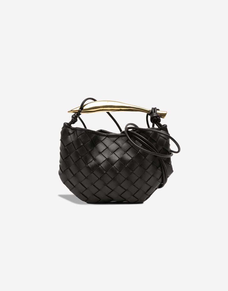 Bottega Veneta Sardine Mini Lamb Black Front | Sell your designer bag