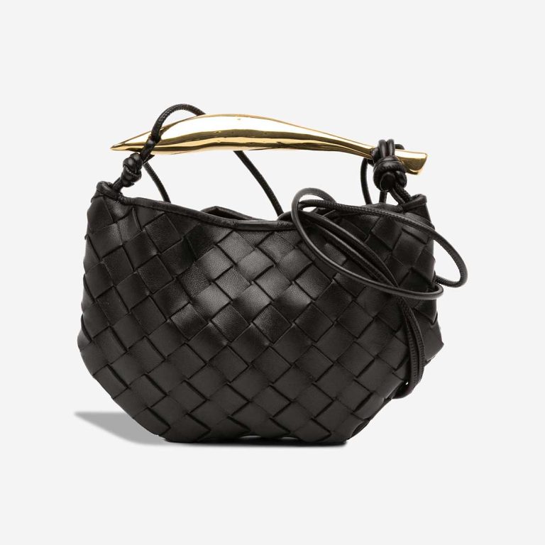 Bottega Veneta Sardine Mini Lamb Black Front | Sell your designer bag